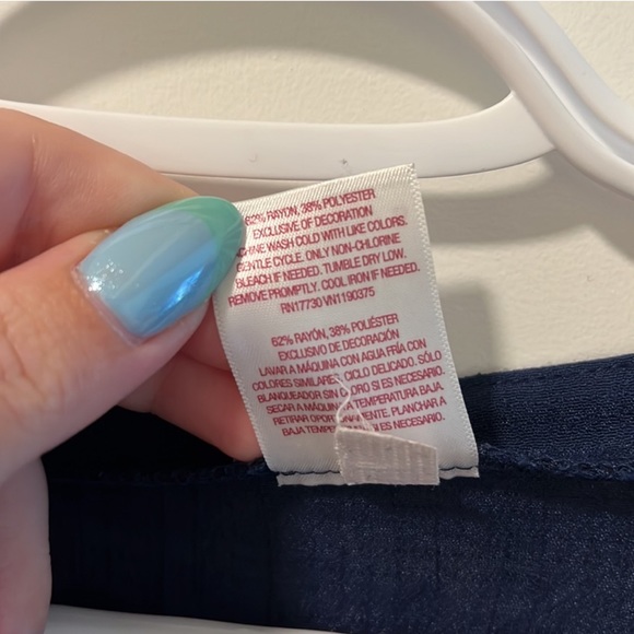 MERONA | Navy Sheer Tassel Tunic - Picture 5 of 8